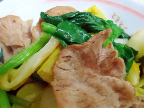 白菜キャベツほうれん草の豚小間炒め レシピ 作り方 By ちぇざ8003 楽天レシピ 白菜キャベツほうれん草の豚小間炒め レシピ 作り方 By ちぇざ8003 楽天レシピ
